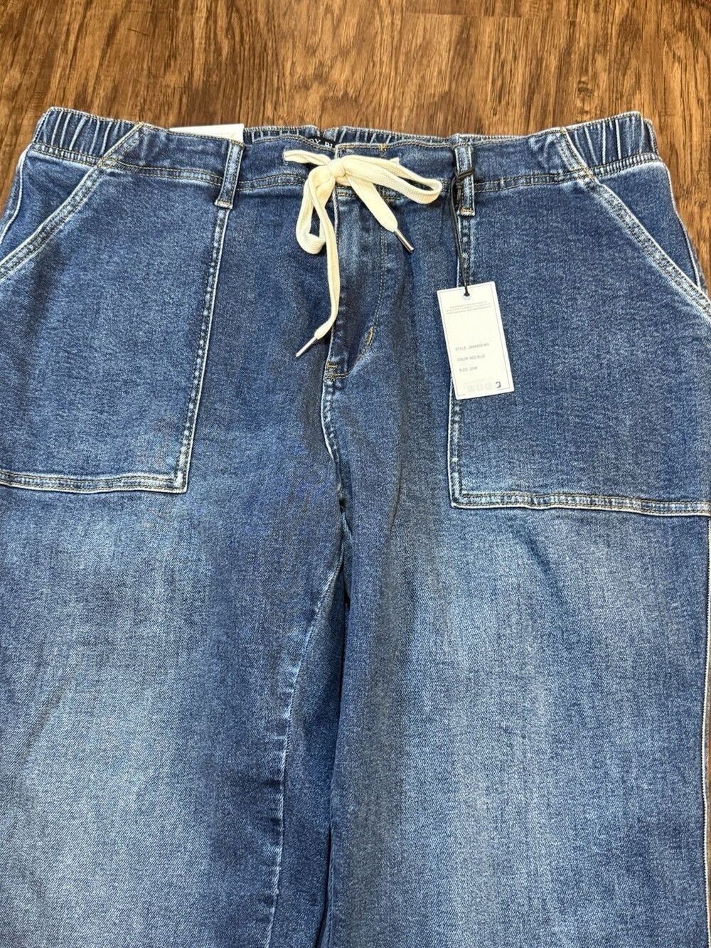 Judy Blue Women’s Plus 20W High Rise Drawstring Wide Leg JB88856 New - Picture 4 of 7